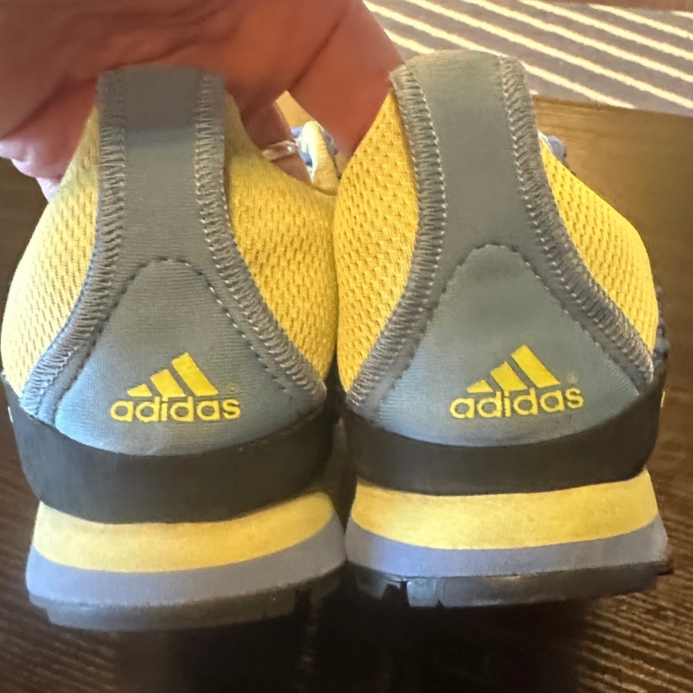 Women's Adidas Blue and Yellow Athletic Shoes - Picture 7 of 8